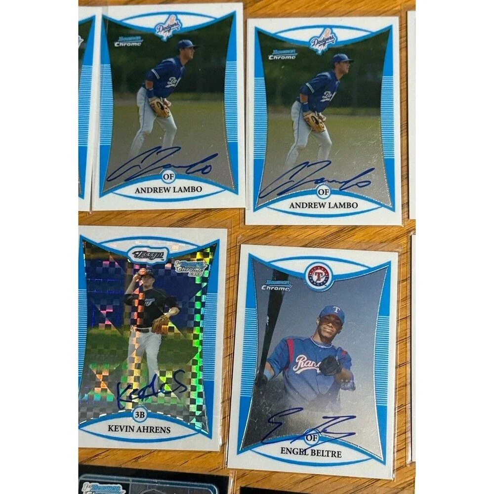 Bowman Chrome Baseball Prospect Autograph Relic Lot 49 Cards Seager Montero